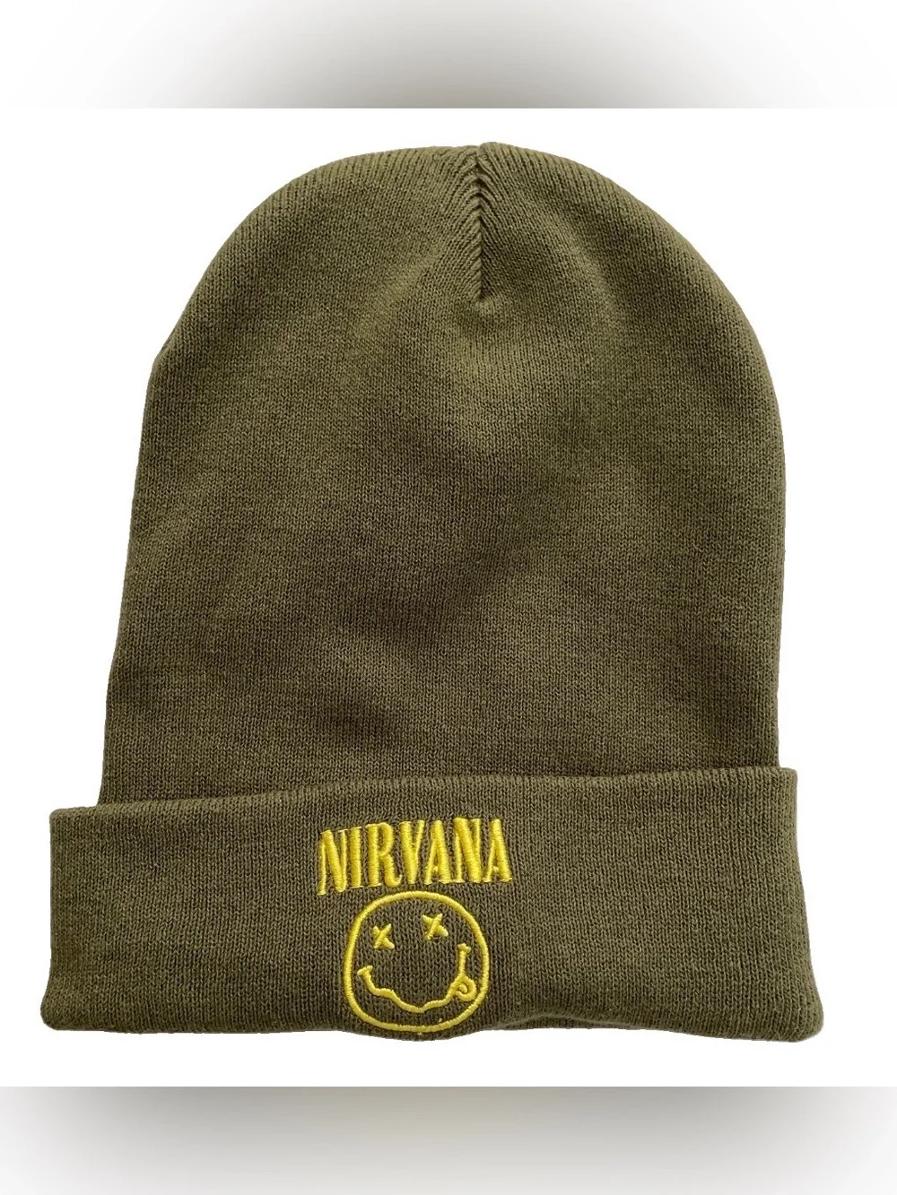 PACSUN Nirvana Knit Beanie Hat Unisex O/S EUC